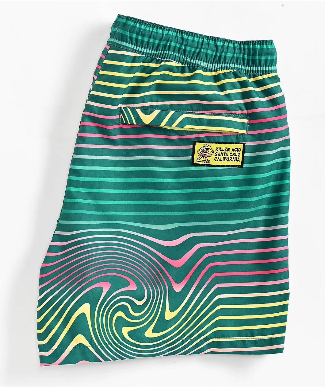 Killer Acid Magic Green Board Shorts Product Image