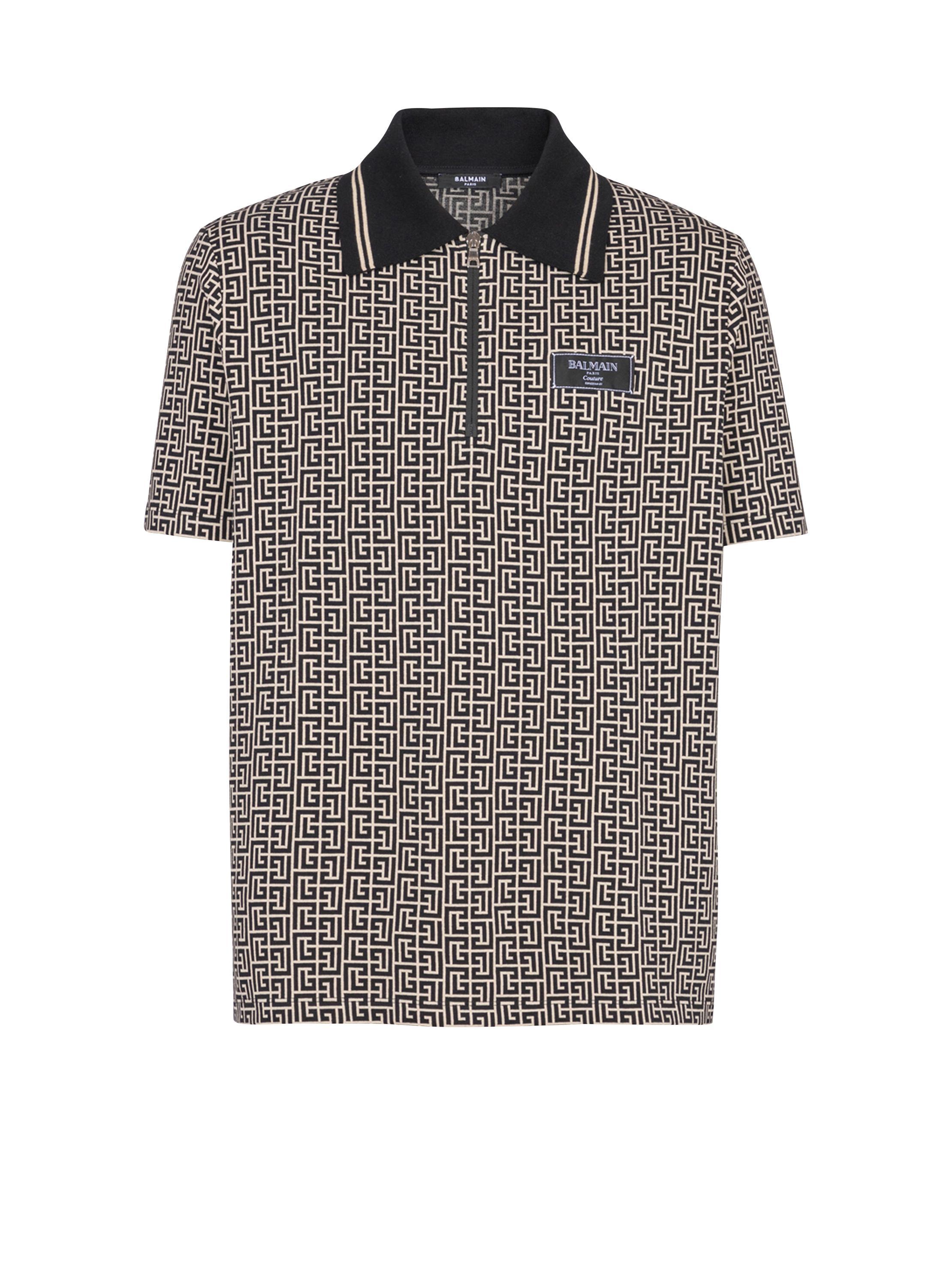 PB Labyrinth jacquard polo shirt Product Image