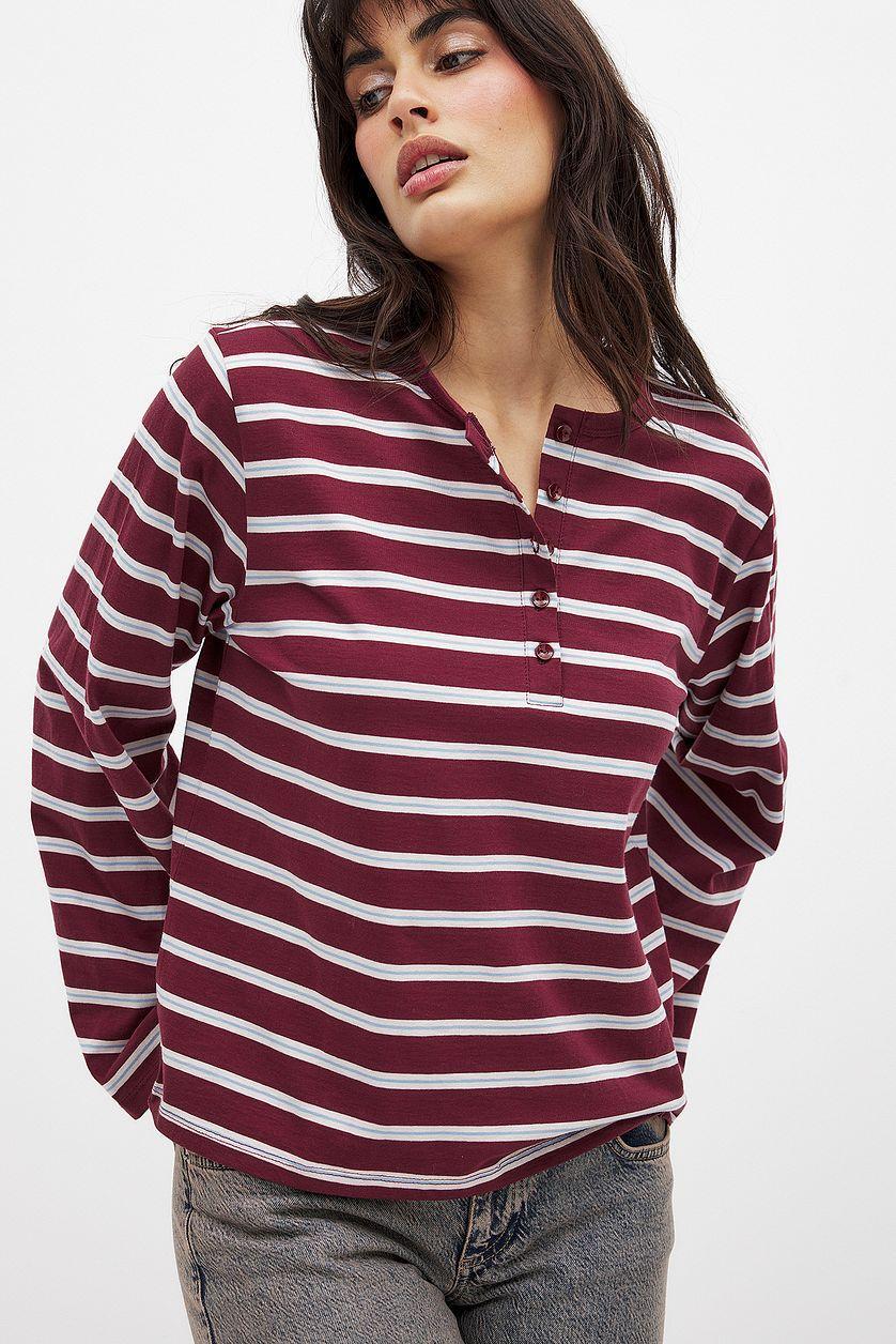 Button Long Sleeve Top Product Image