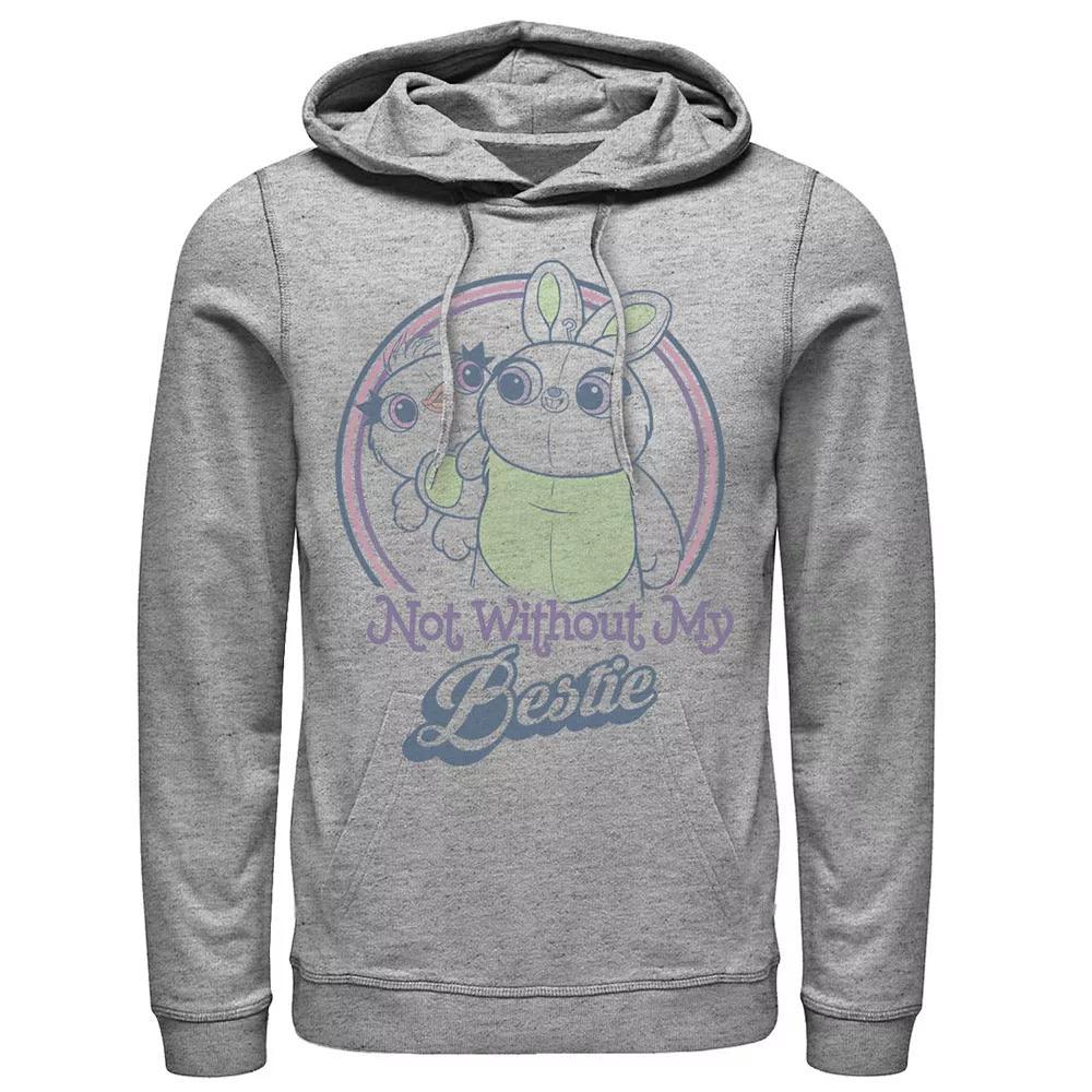 Disney / Pixar's Toy Story 4 Ducky & Bunny Men's My Bestie Poster Hoodie, Size: 3XL, Athletic Grey Product Image