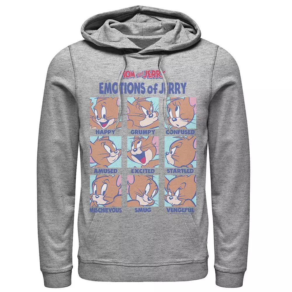Mens Tom And Jerry Emotions Of Jerry Box Up Hoodie, Men's,  Product Image