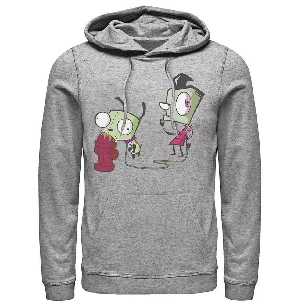 Men's Nickelodeon Invader Zim Walking Gir Fire Hydrant Portrait Graphic Hoodie,  Product Image