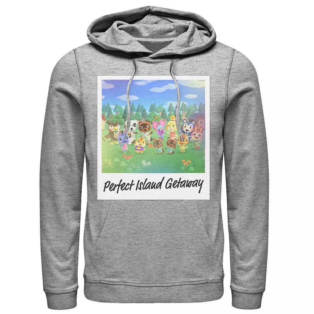 Men's Animal Crossing: New Horizons Perfect Island Getaway Hoodie, Size: XXL, Athletic Grey Product Image