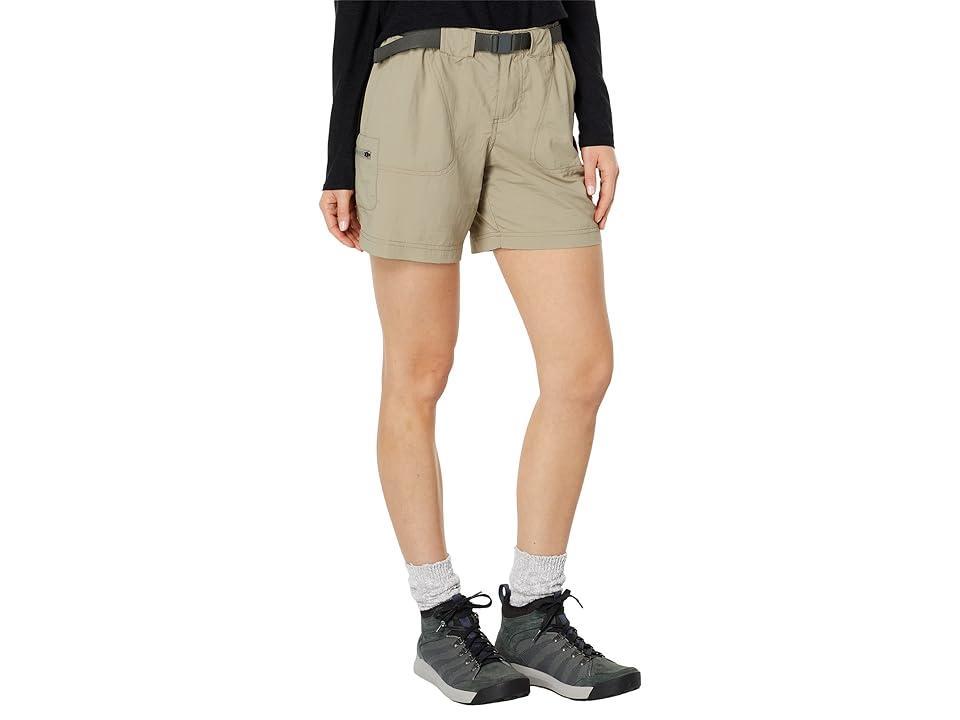 Womens Columbia Sandy River Water-Resistant Cargo Shorts White Product Image