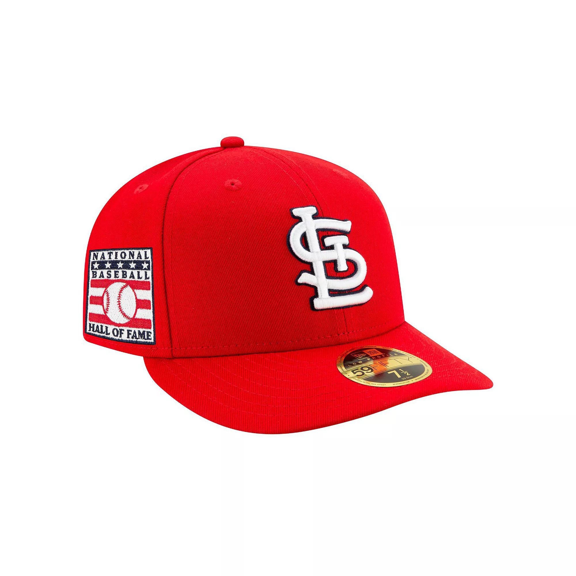 Men's New Era Red St. Louis Cardinals National Baseball Hall of Fame Low Profile 59FIFTY Fitted Hat, Size: 7 5/8 Product Image
