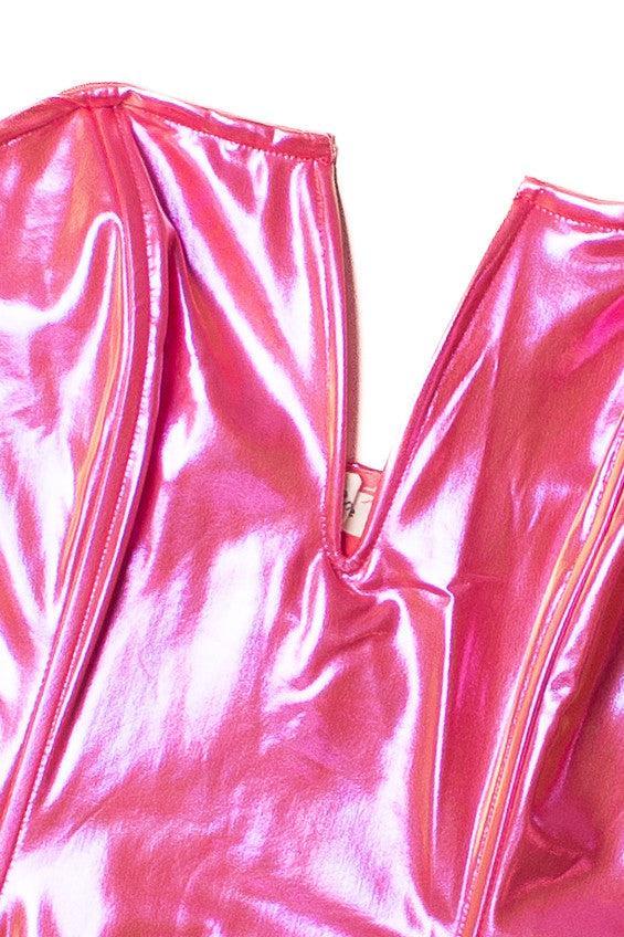 Strapless Pink Shimmer Bodysuit Product Image