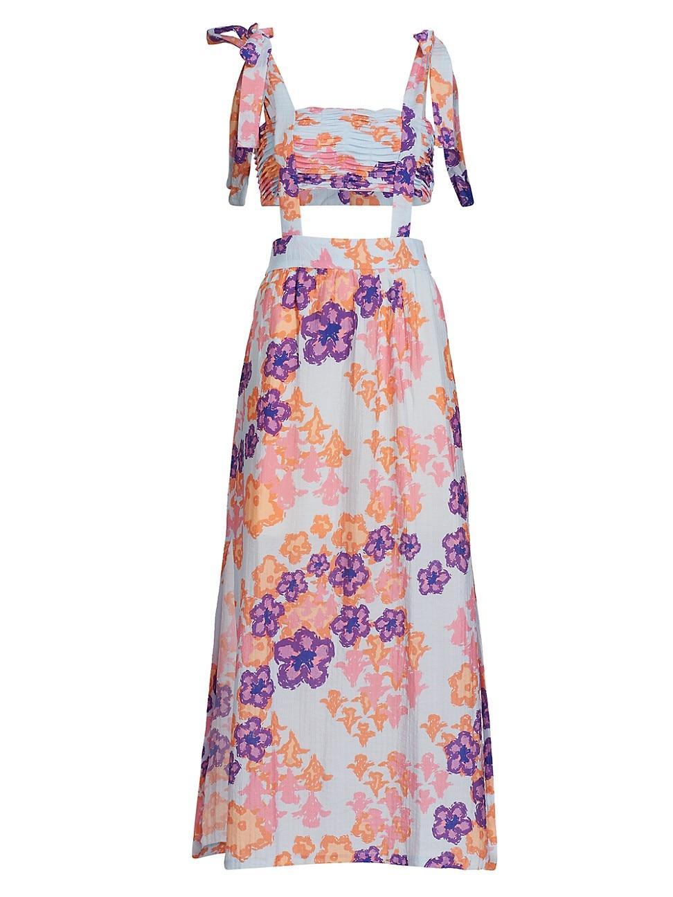 Womens Mar Floral Cut-Out Maxi Dress Product Image