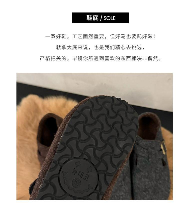 Buckled Fleece-Lined Slip-Ons Product Image