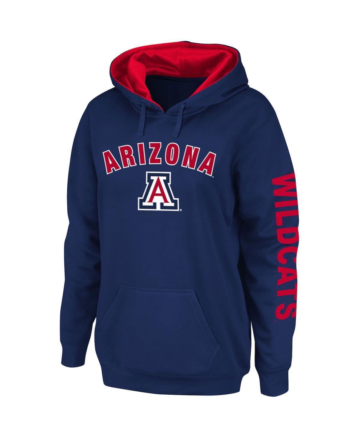 Women's Colosseum Navy Arizona Wildcats Loud and Proud Pullover Hoodie, Size: XL, Blue Product Image