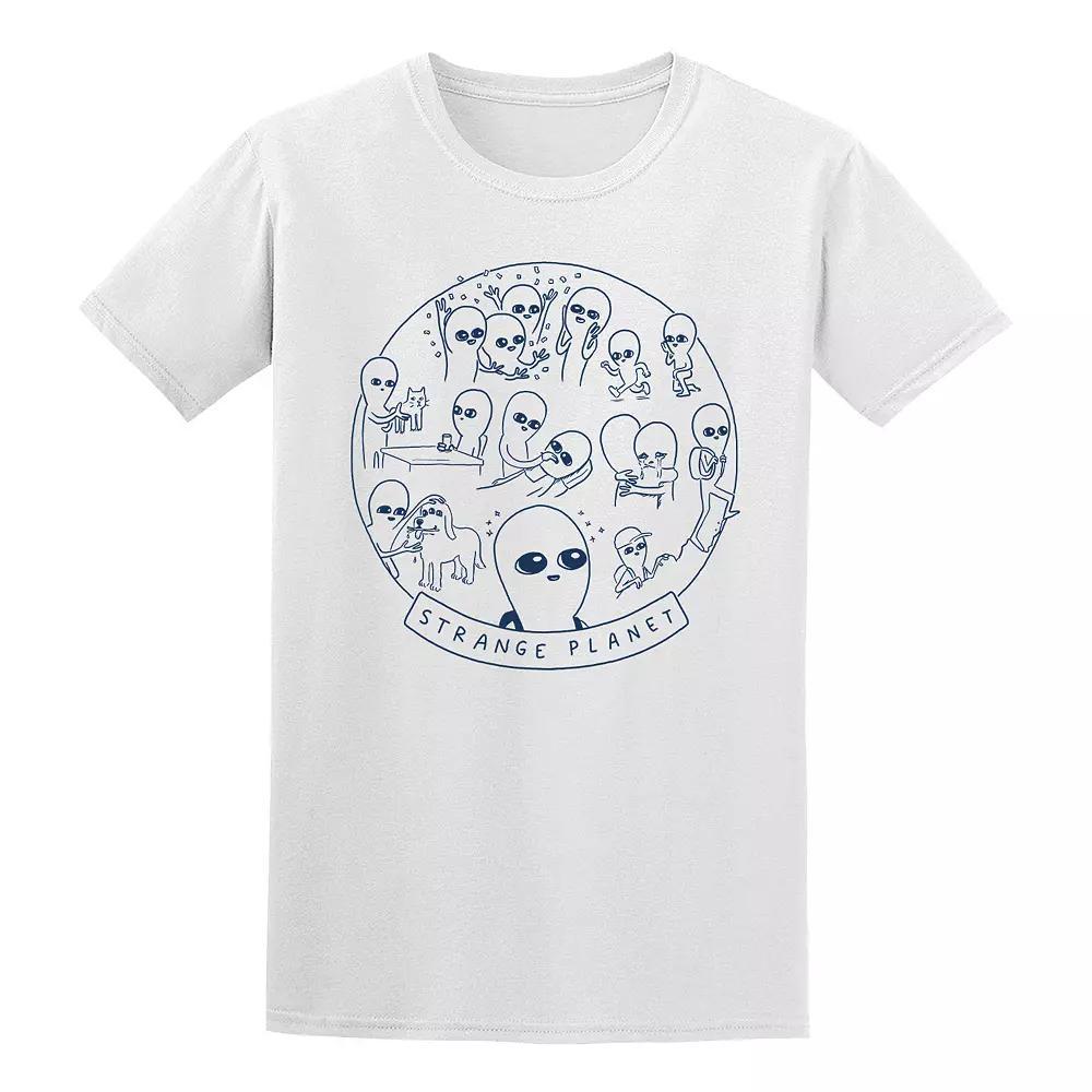 Men's COLAB89 by Threadless Strange Planet Tee, Size: Small, Light Blue Product Image