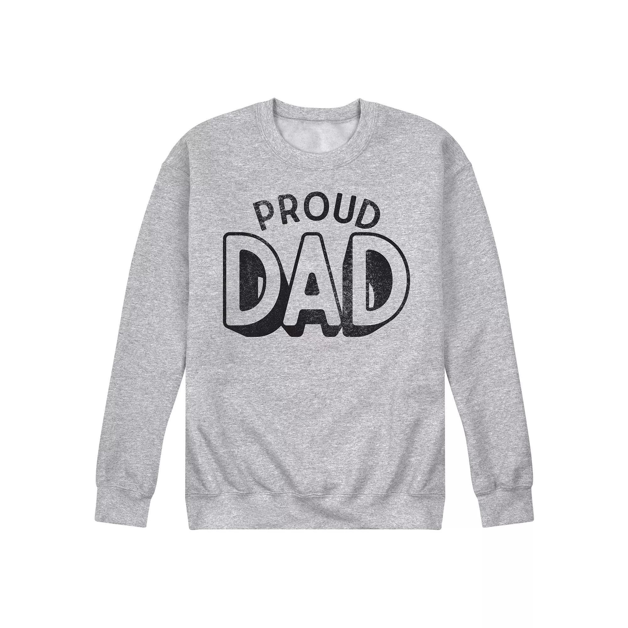 Men's Proud Dad Fleece Sweatshirt,  Product Image