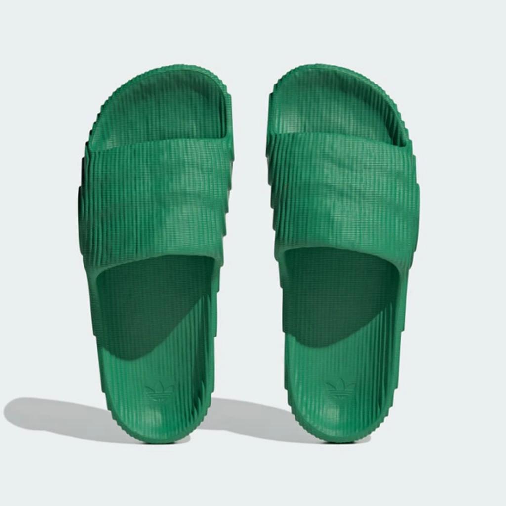 ADIDAS ORIGINALS Adilette 22 Slide Sandals In Green/white Product Image