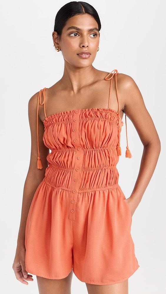 Lost + Wander Hibiscus Glow Romper | Shopbop Product Image