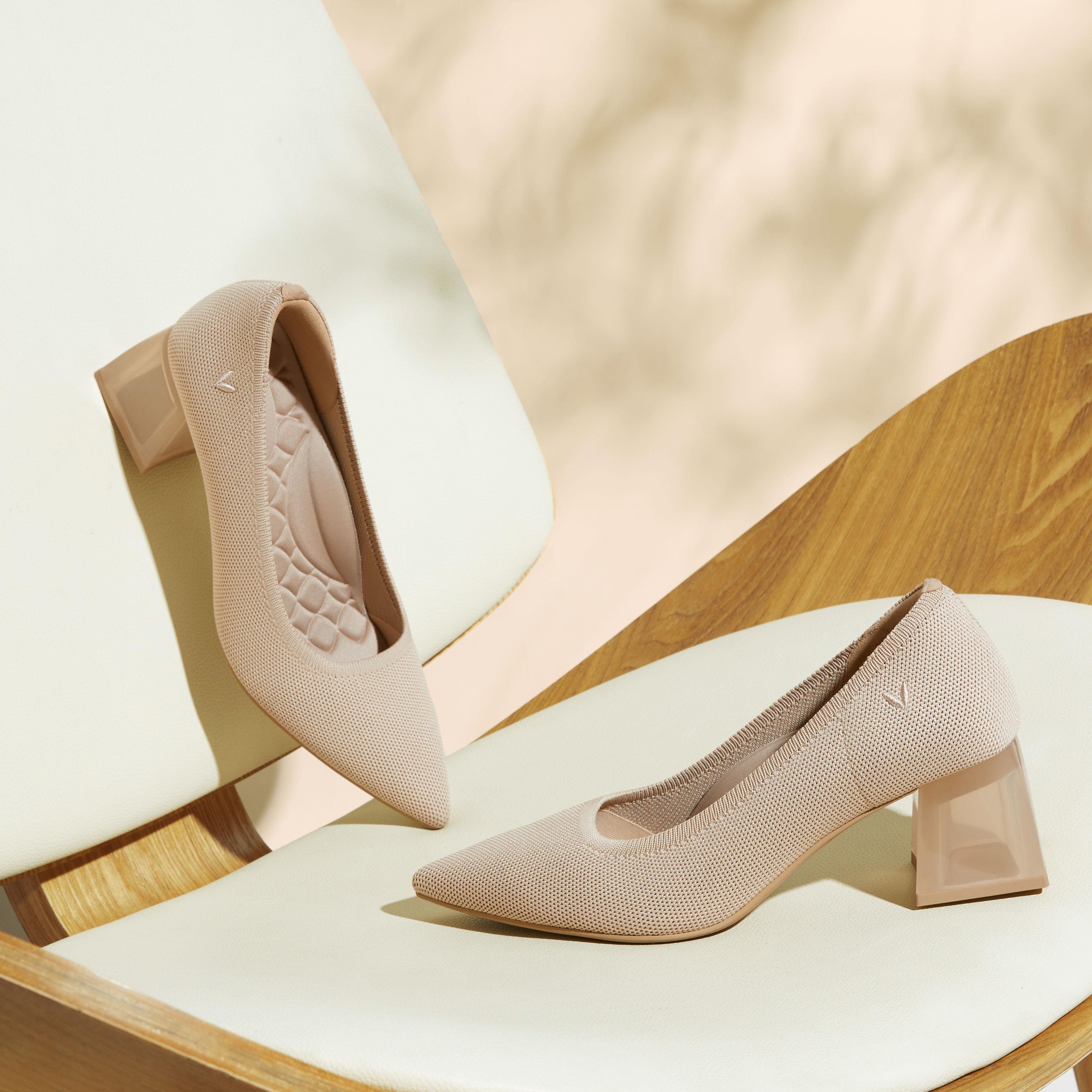 Pointed-Toe Block Heels (Aria Block Heel) Product Image