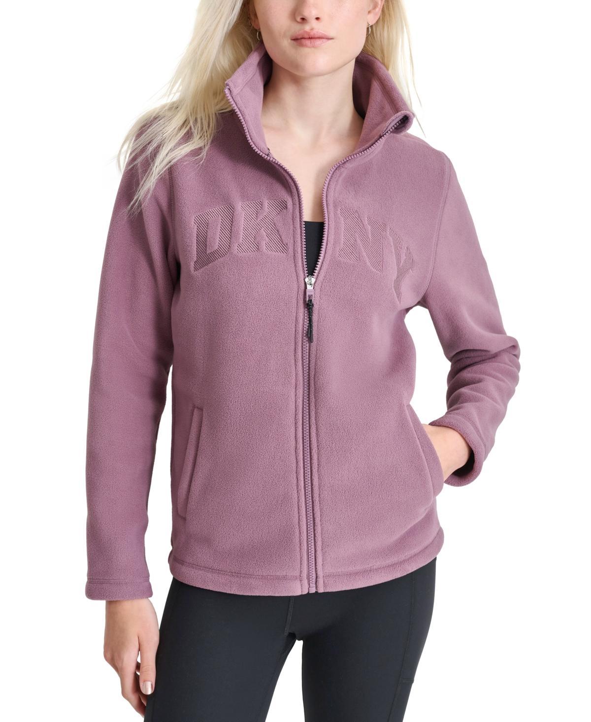 Dkny Sport Womens Tech Fleece Logo Jacket Product Image