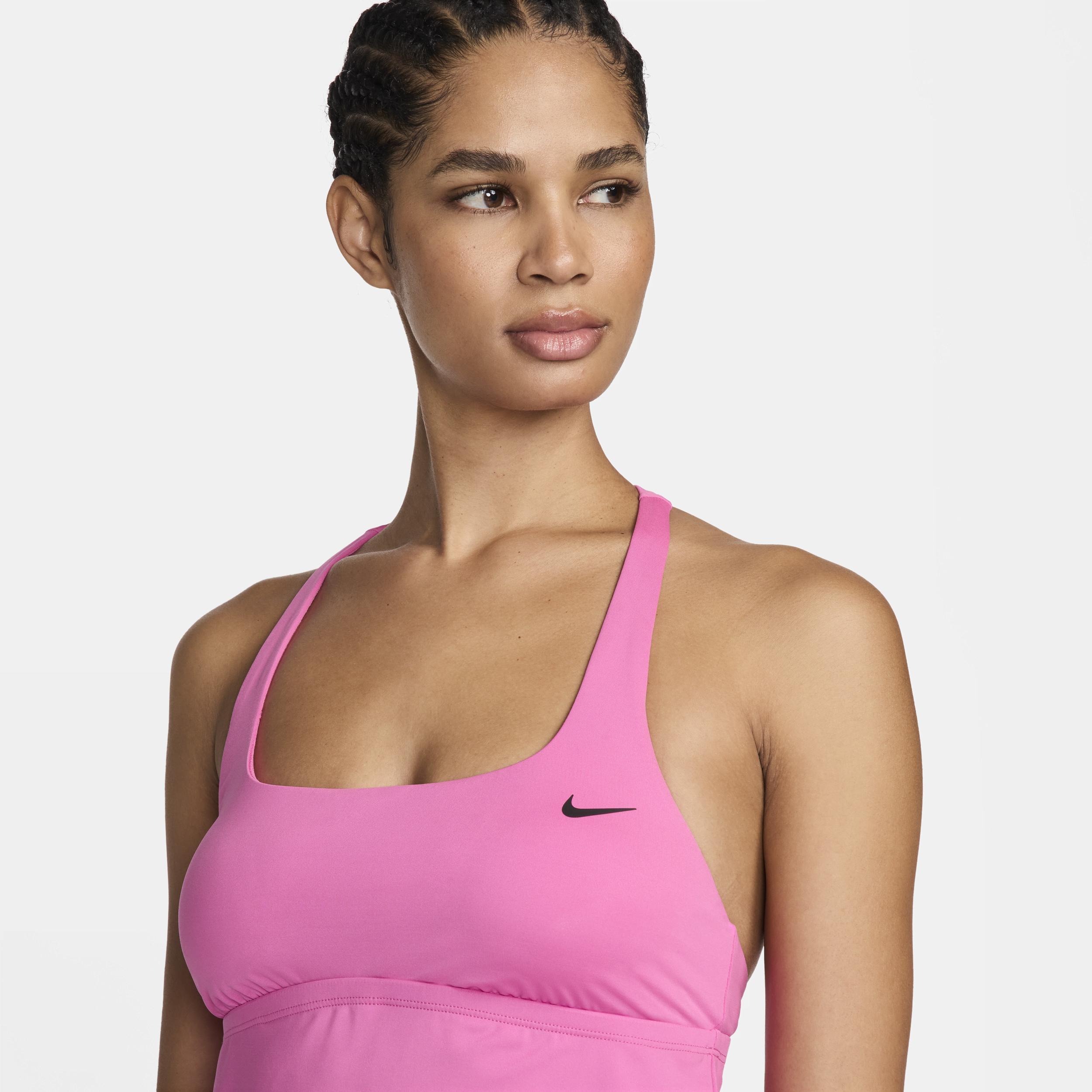 Nike Womens Swim Essential Square-Neck Tankini Top Product Image