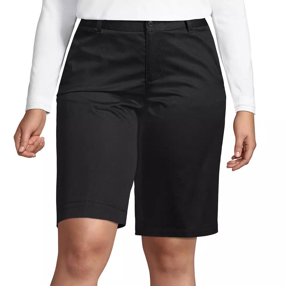 Women's Lands' End Front Blend Chino Shorts,  Product Image