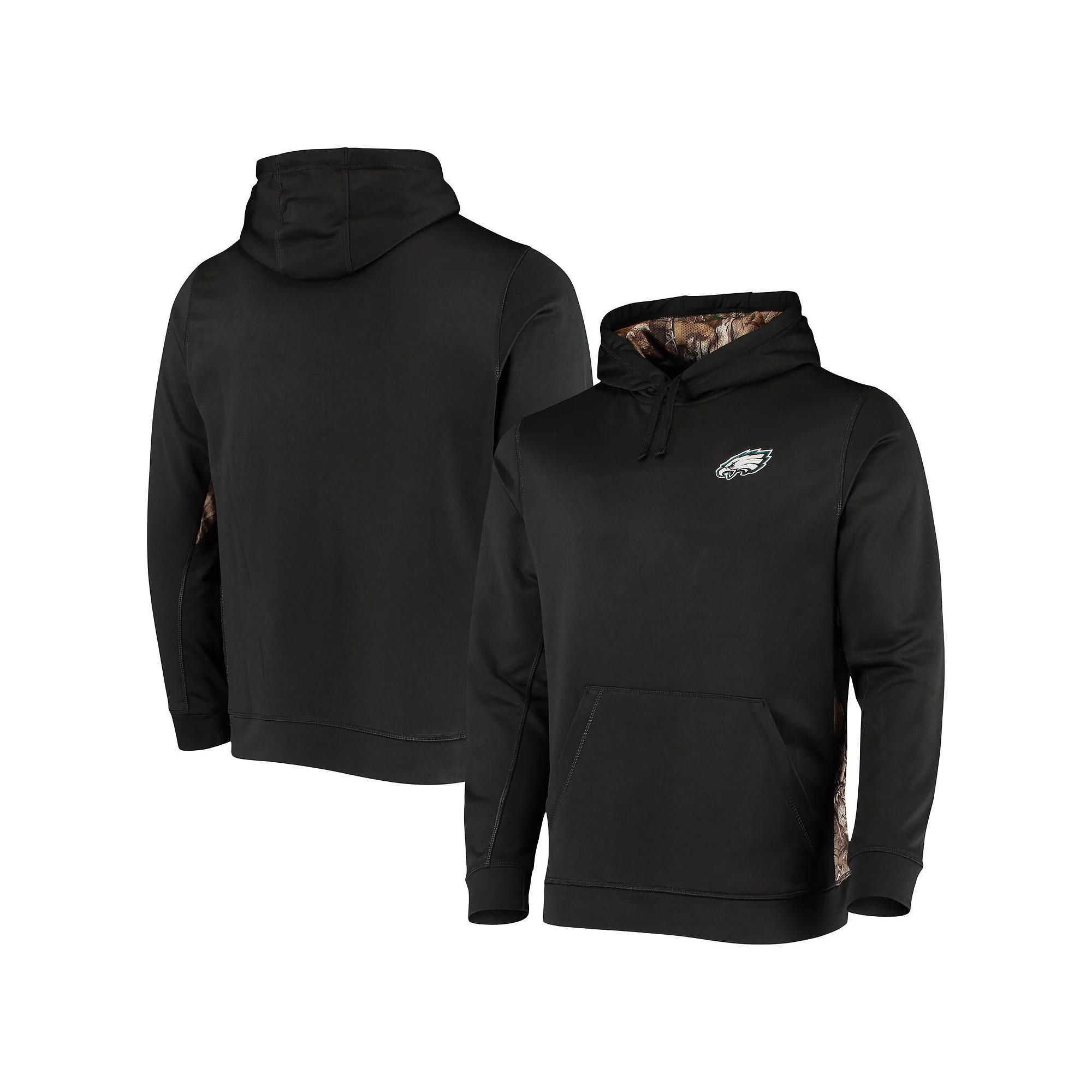 Men's Dunbrooke Black/Realtree Camo Philadelphia Eagles Logo Ranger Pullover Hoodie,  Product Image