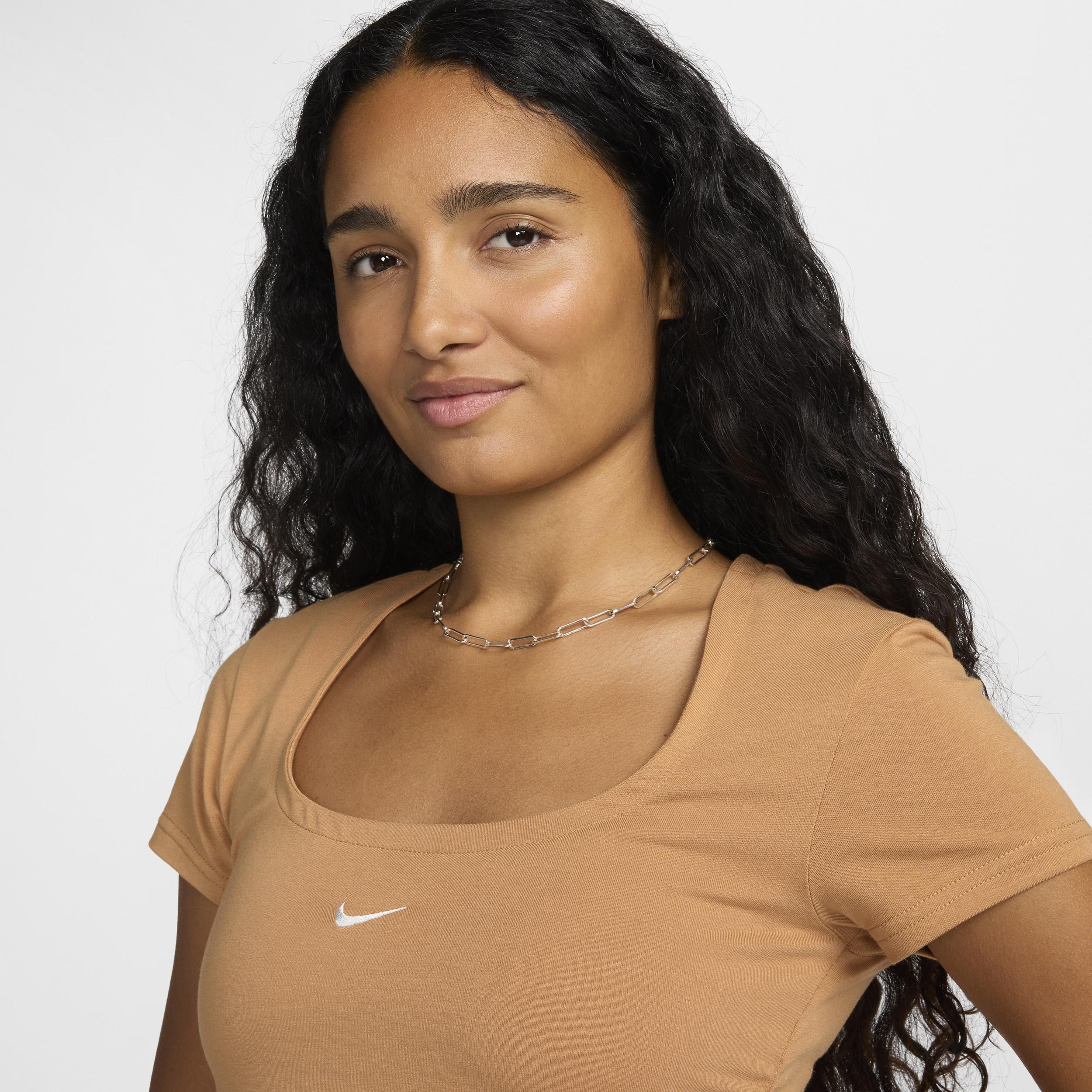 Nike Sportswear Chill Knit Women's Short-Sleeve Square-Neck Top Product Image