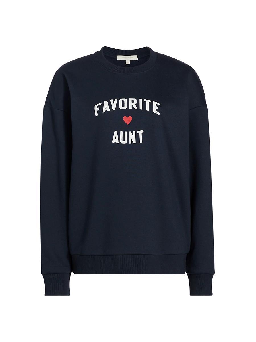 Womens Favorite Aunt Heart Logo Sweatshirt Product Image