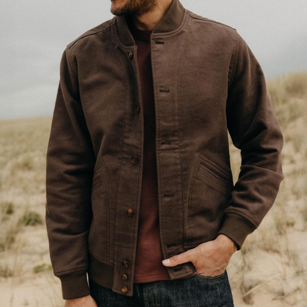 Cockpit Bomber Jacket - Soil Moleskin Product Image