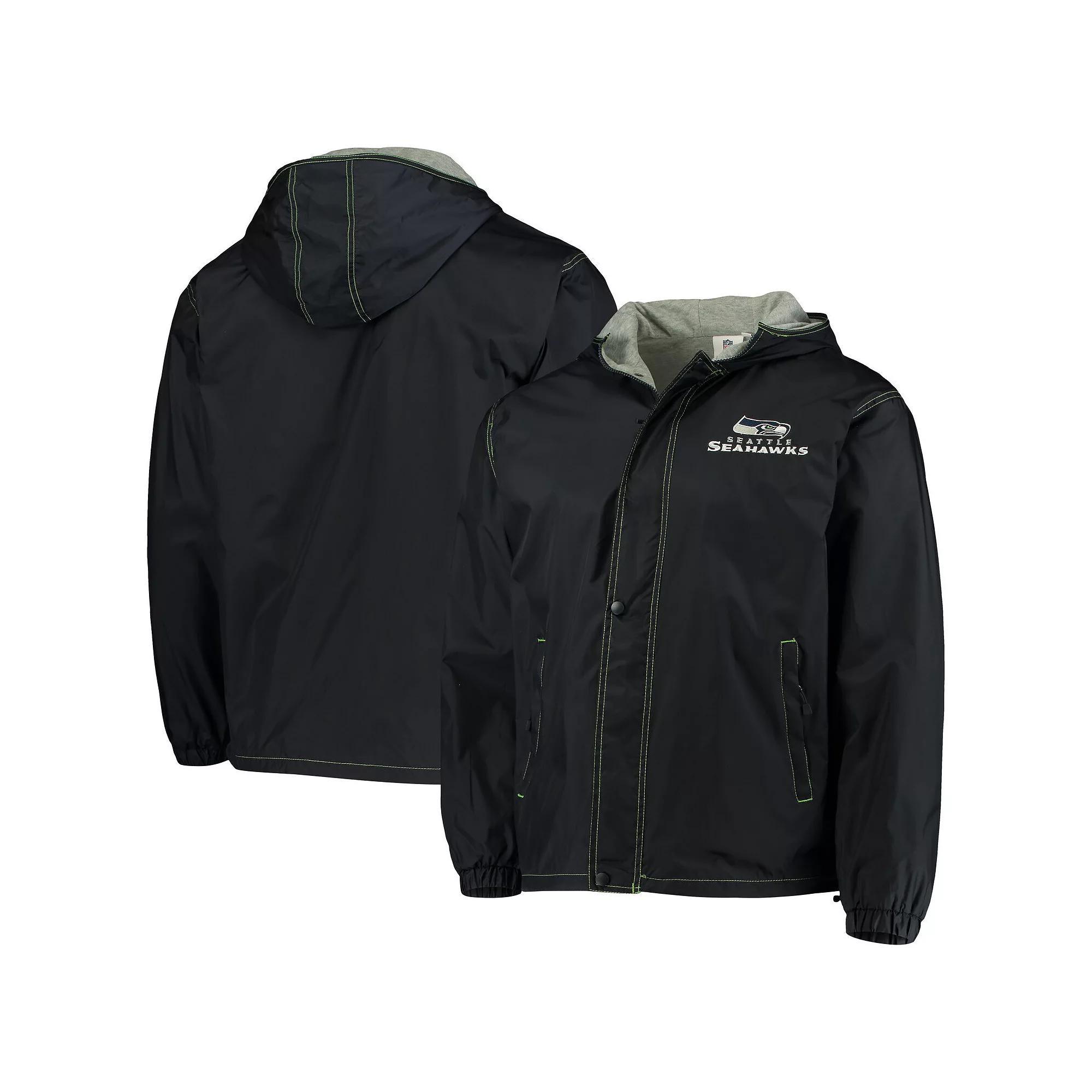 Men's Dunbrooke Navy Seattle Seahawks Logo Legacy Stadium Full-Zip Jacket,  Product Image