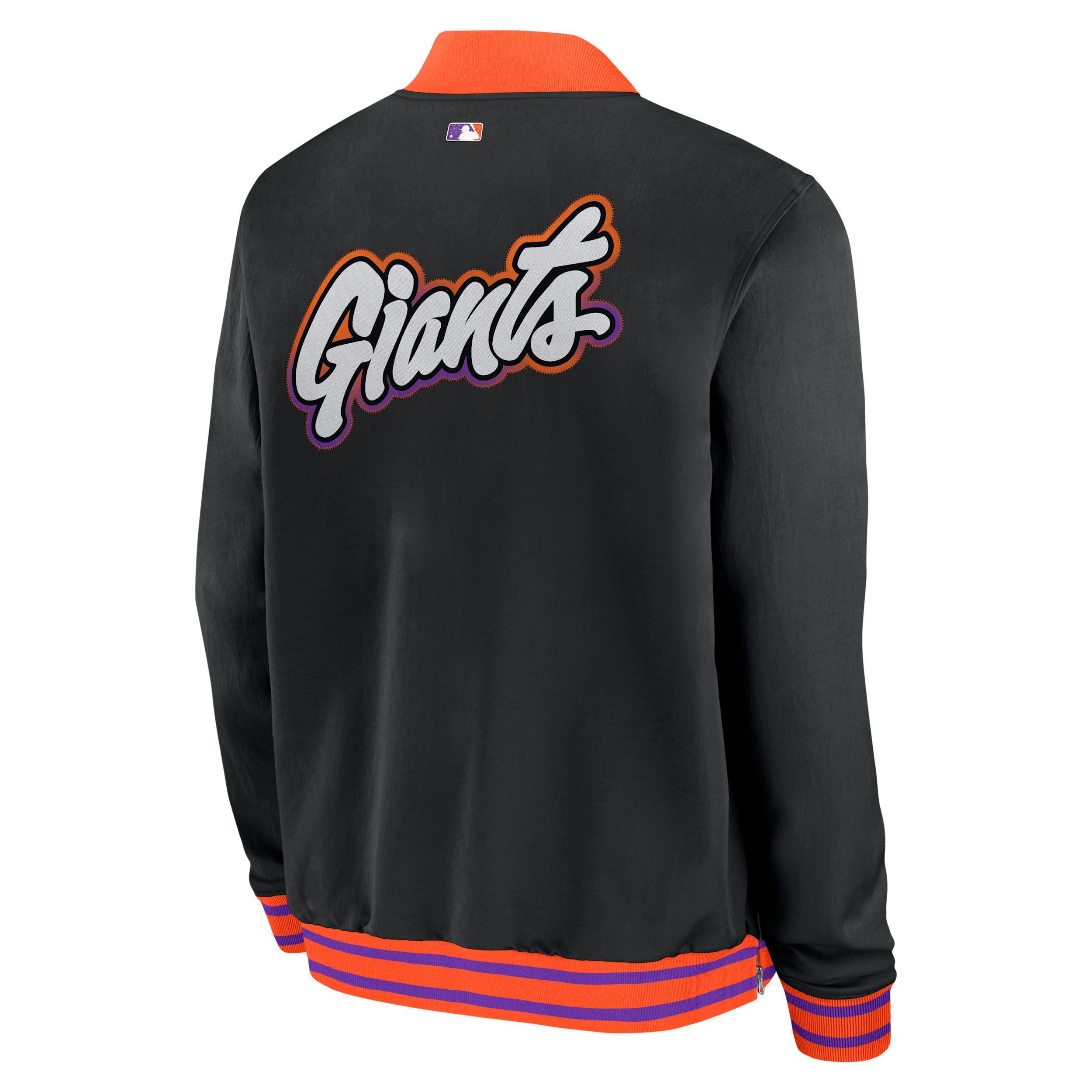 San Francisco Giants Authentic Collection City Connect Nike Men's MLB Full-Zip Bomber Jacket Product Image