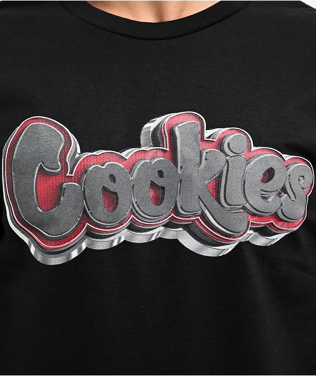 Cookies 3D Logo Ring Black T-Shirt Product Image