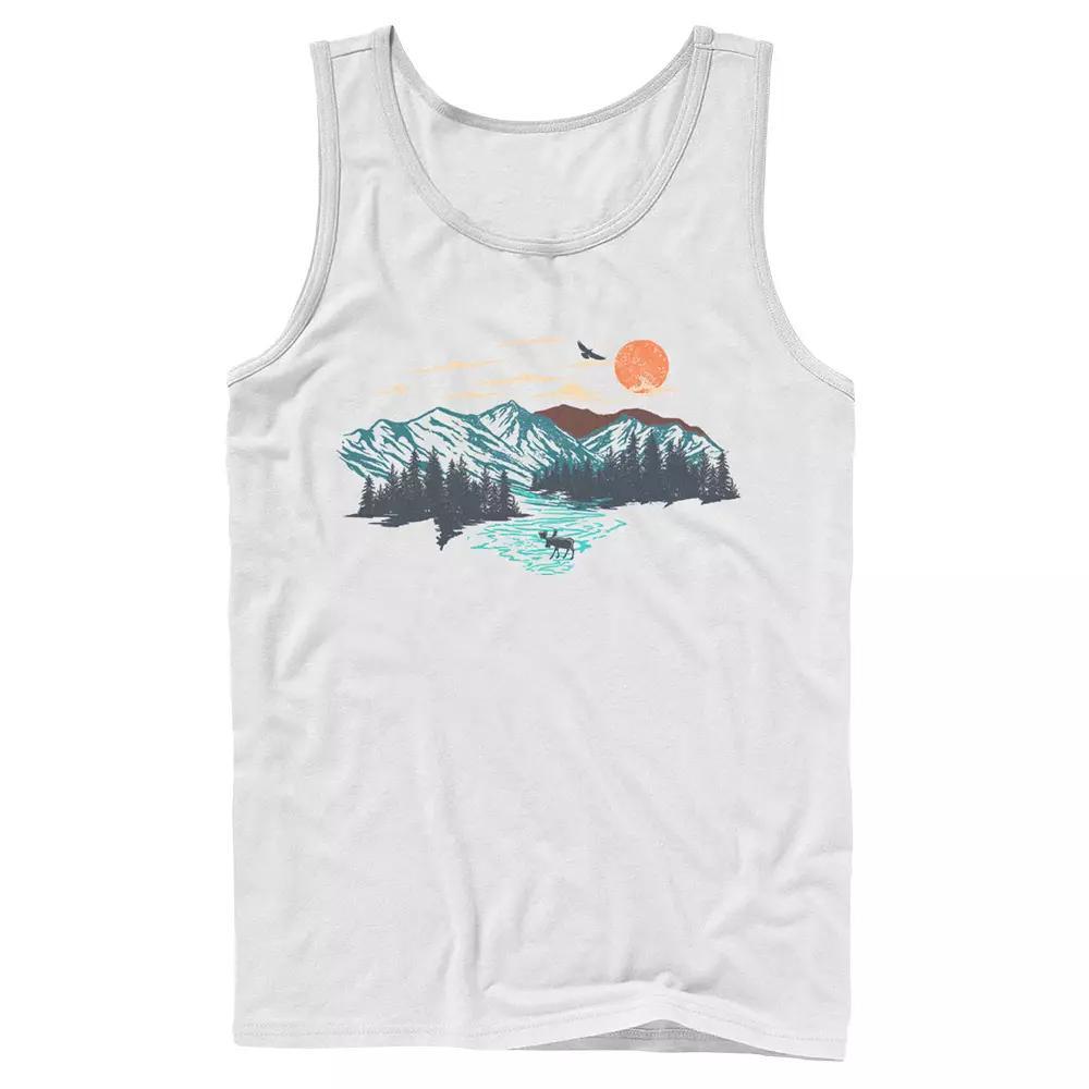 Men's The Great Outdoors Color Sketch Tank Top,  Product Image