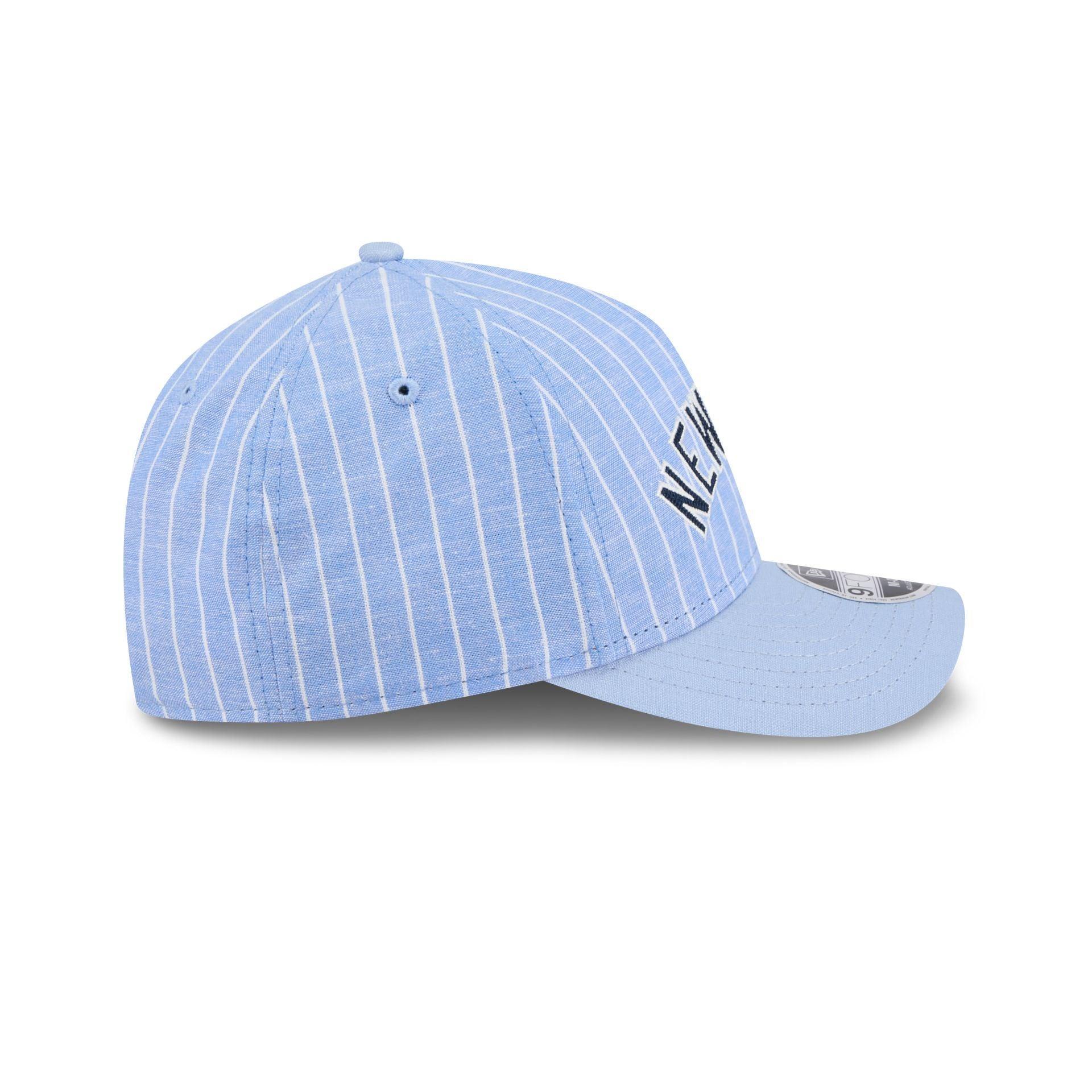 Pittsburgh Pirates Pinstripe Linen 9FORTY M-Crown A-Frame Snapback Hat Male Product Image