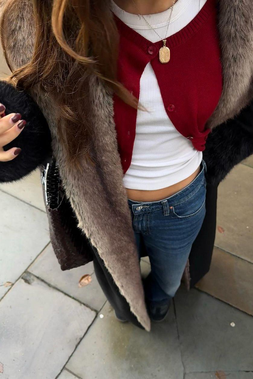 Faux Fur Long Coat Product Image