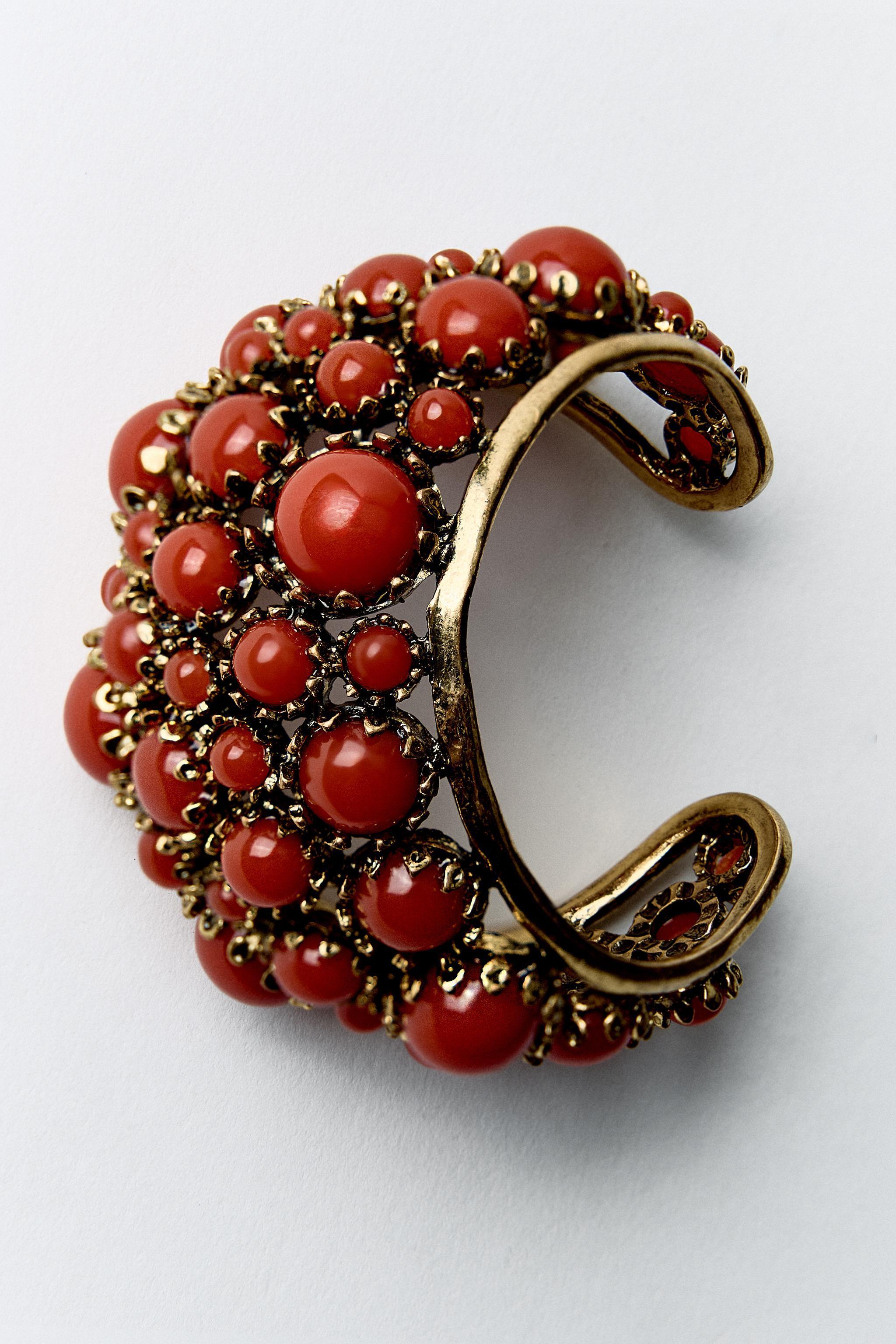 RESIN STONE CUFF BRACELET Product Image