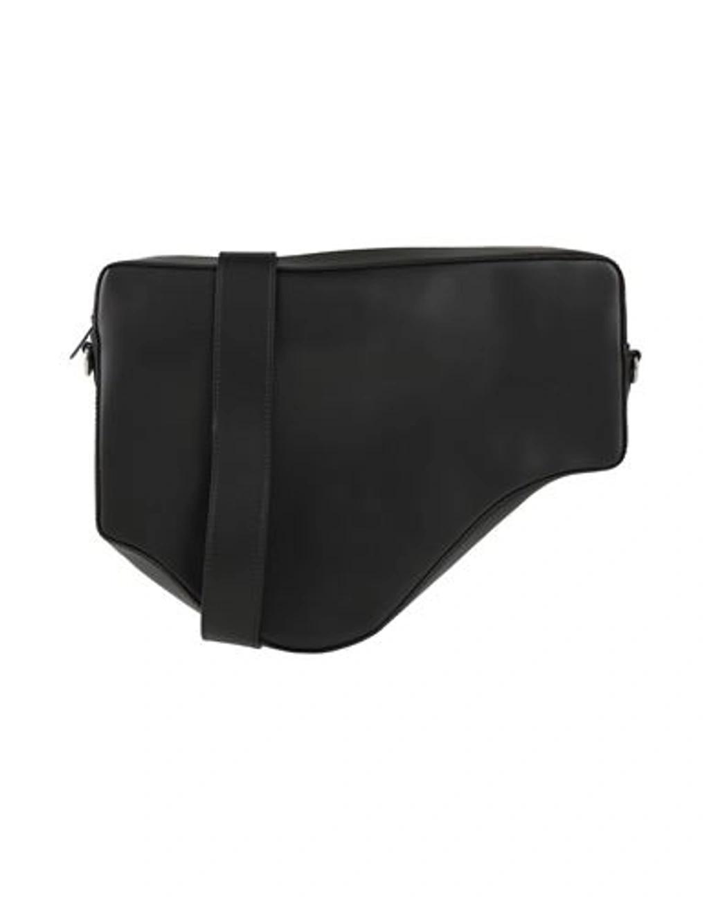 MM6 MAISON MARGIELA Woman Cross-body Bag Black Size - Cow Leather, Zinc, Aluminum, Ramie Product Image