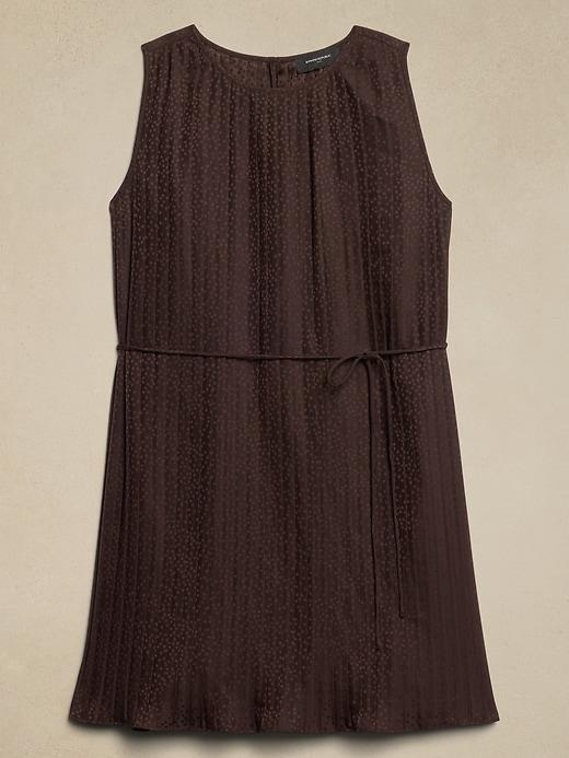 Jacquard Pleated Mini Dress Product Image