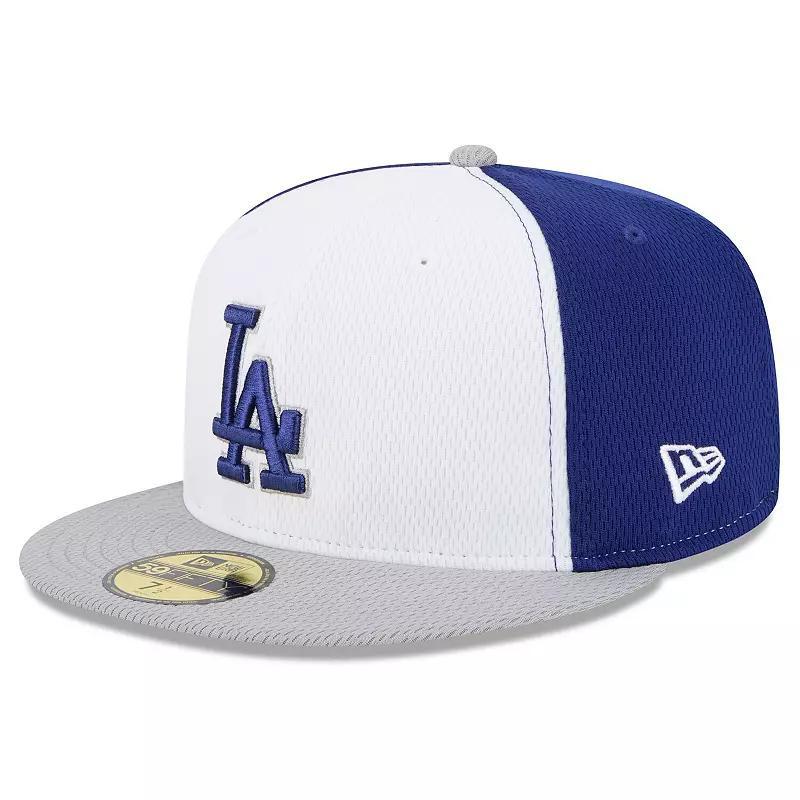 Men's New Era Royal/Gray Los Angeles Dodgers 2025 MLB Clubhouse 59FIFTY Fitted Hat, Size: 7 1/8, Blue Product Image