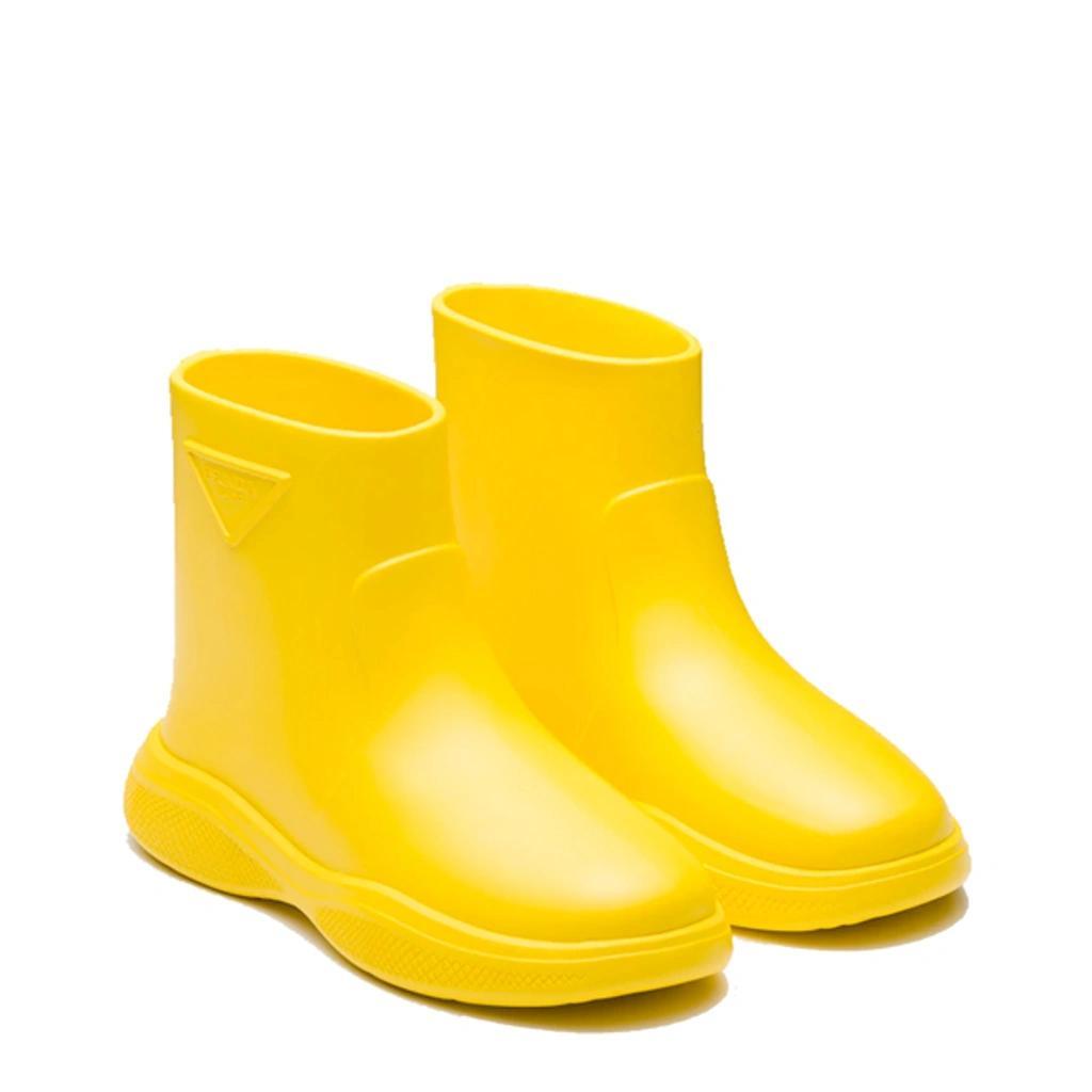 Logo Rubber Boots In Yellow Product Image