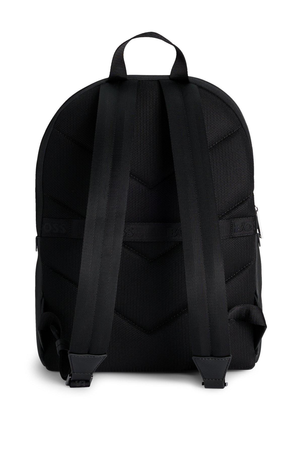 Backpack with monogram-patterned pocket Product Image