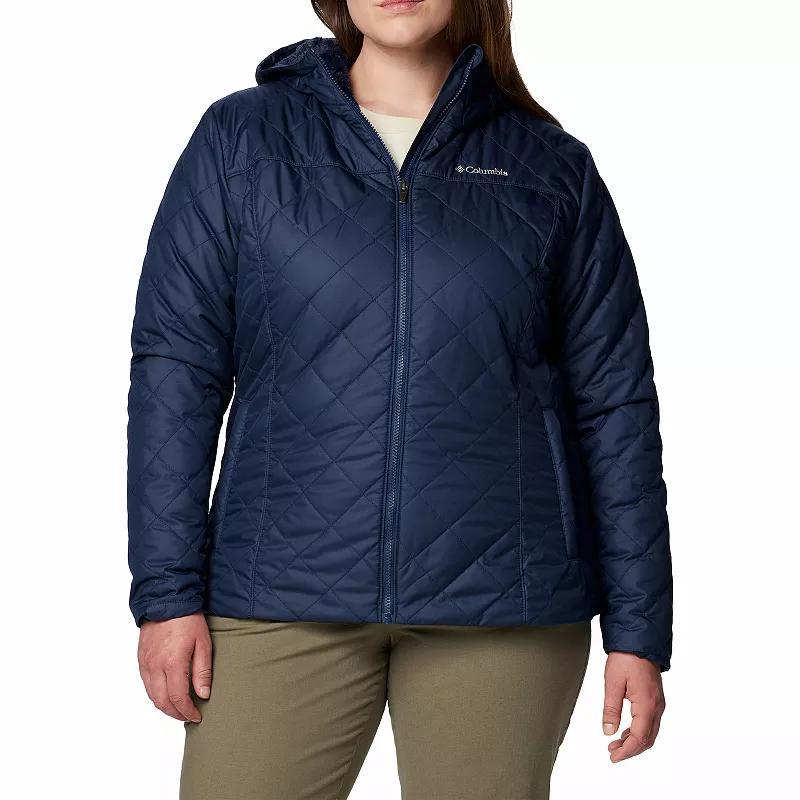 Plus Size Columbia Copper Crest II Hooded Jacket, Womens Collegiate Blue Product Image