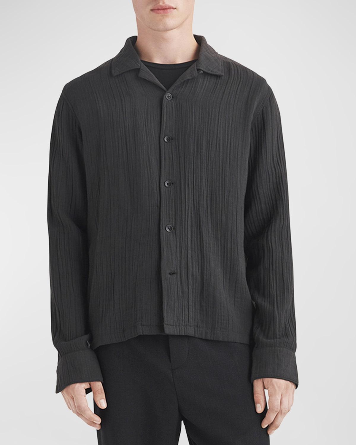 Mens Avery Cotton Relaxed-Fit Shirt Product Image