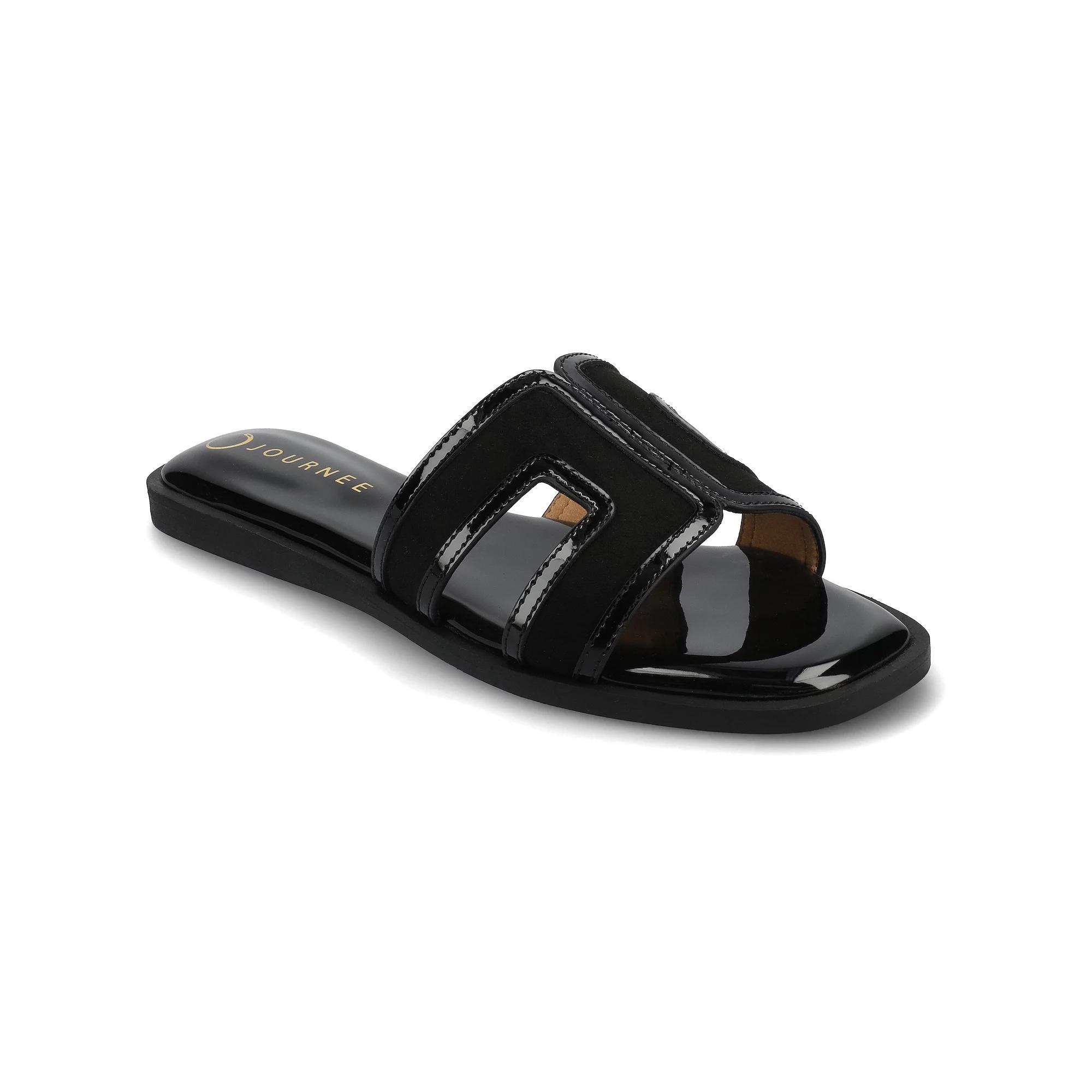 Journee Primah H Band Slip-On Women's Flat Sandals,  Product Image