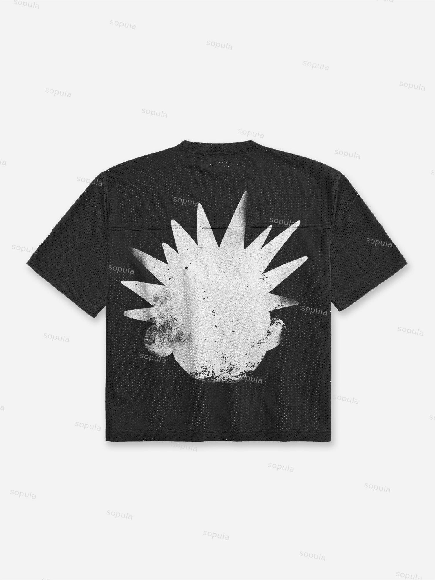 Casual The Brain Explodes Blokecore Mesh Football Jersey T-shirt Product Image