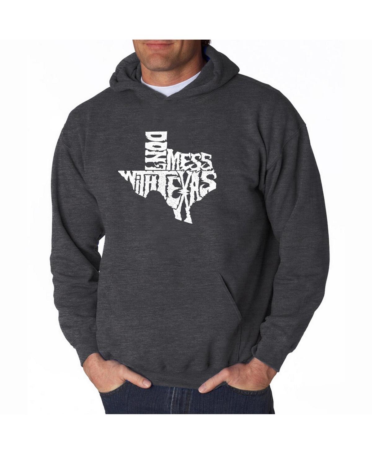 La Pop Art Mens Word Art Hoodie - Dont Mess With Texas Product Image