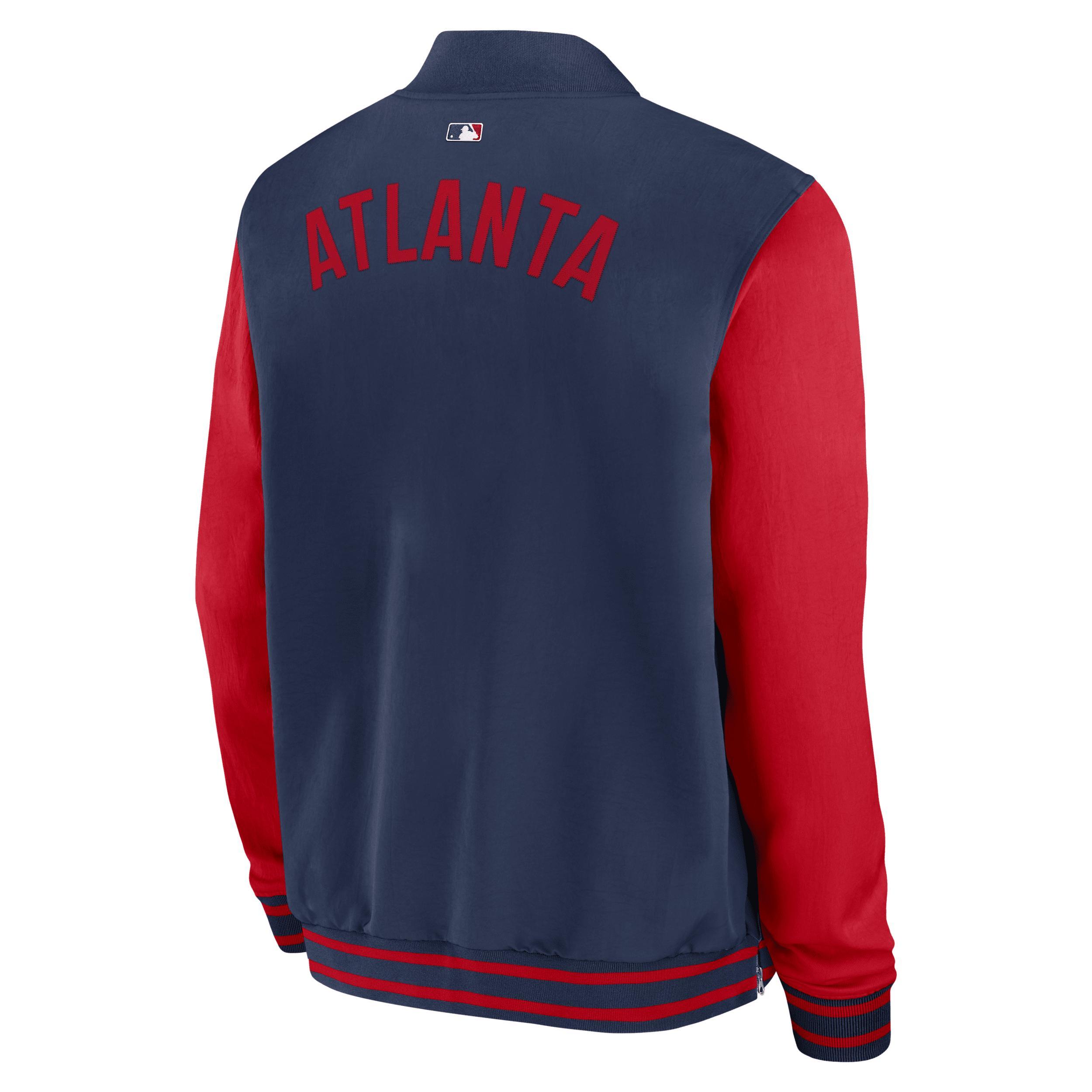 Seattle Mariners Authentic Collection Dugout Men's Nike MLB Full-Zip Bomber Jacket Product Image