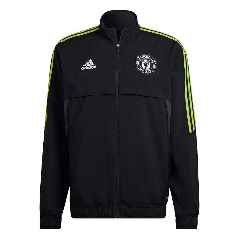 Men's adidas Black Manchester United Presentation AEROREADY Full-Zip Jacket, Size: XL, Man Black Product Image