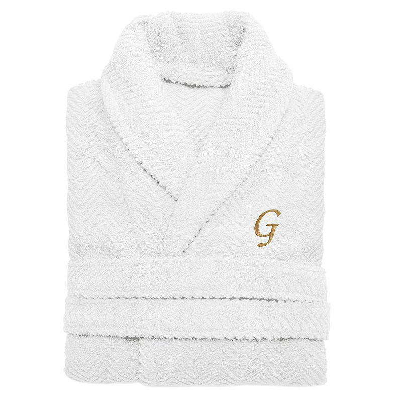 Linum Home Textiles Turkish Cotton Personalized Herringbone Weave Bathrobe, Womens Product Image