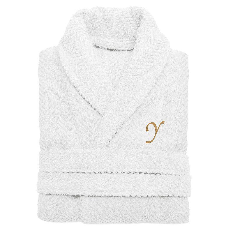 Linum Home Textiles Turkish Cotton Personalized Herringbone Weave Bathrobe, Womens Product Image