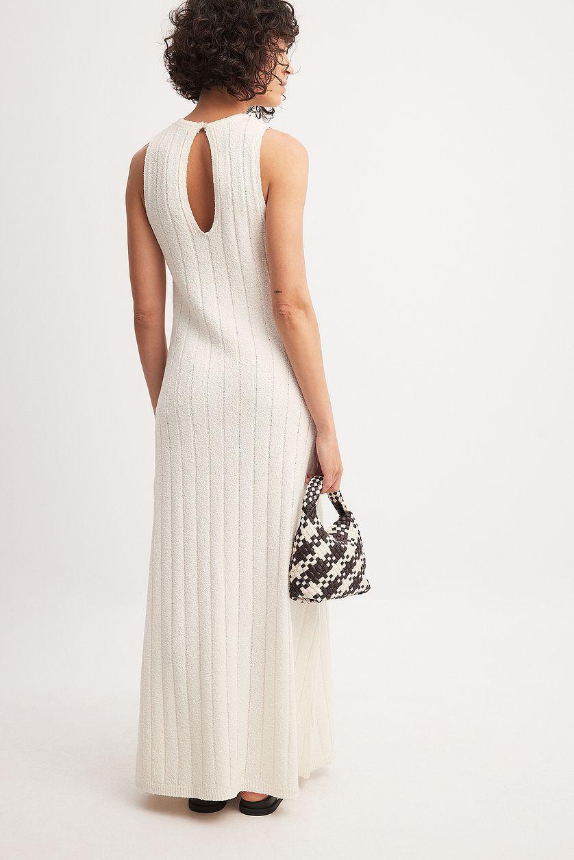 Wide Ribbed Knitted Maxi Dress Product Image