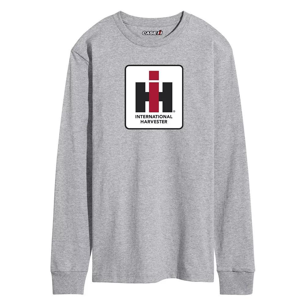 Men's Case IH Logo Long Sleeve Tee, Size: XL, Athletic Grey Gray Product Image