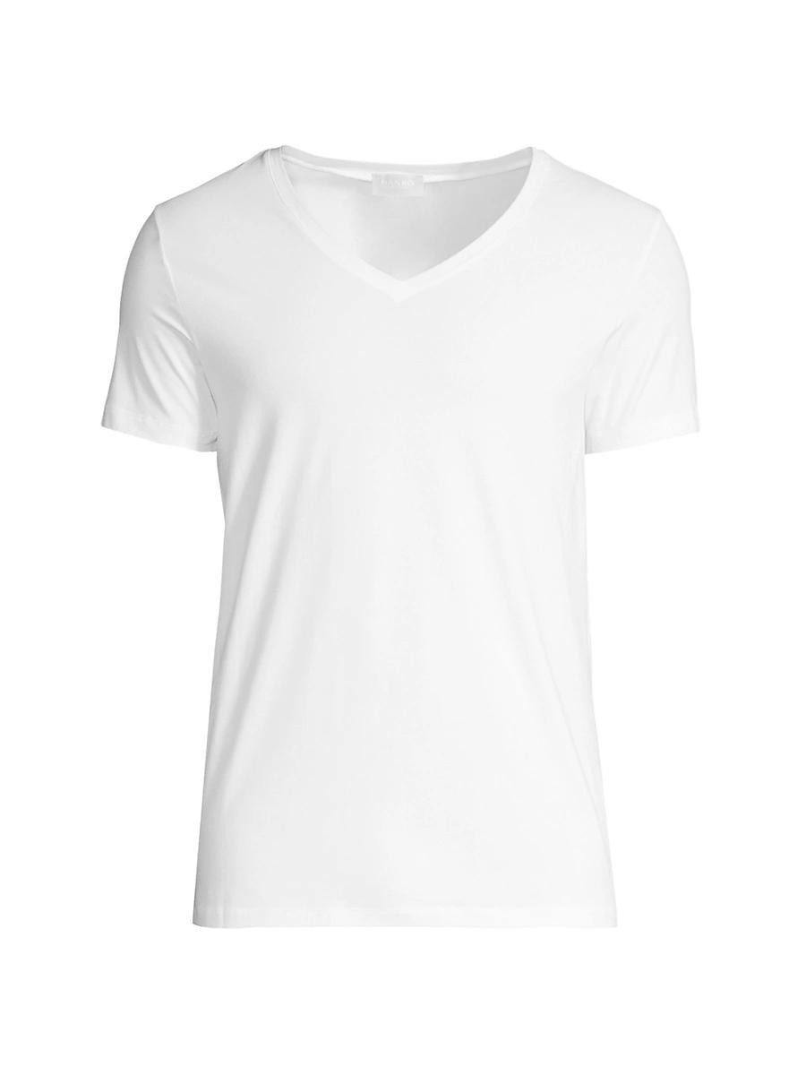 Mens Cotton Superior Short Sleeve V-Neck Tee - Product Image