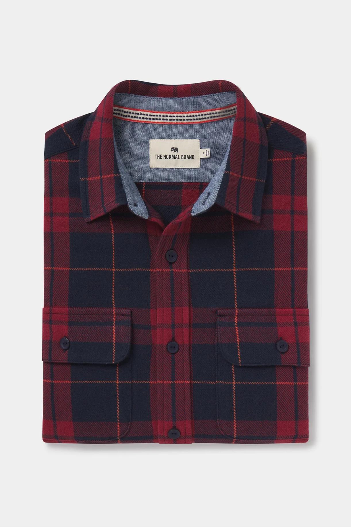 Mountain Overshirt - Garnet Plaid Product Image